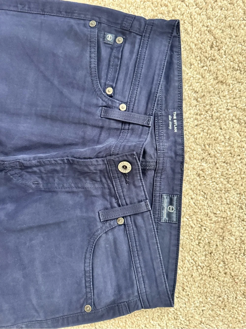AG Adriano Goldschmied The Dylan Men's Slim Skinny Jeans in Purple
